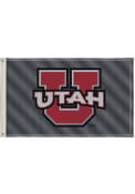 Utah Utes 3x5 Grey Silk Screen Grommet Flag