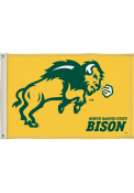North Dakota State Bison 2x3 Yellow Silk Screen Grommet Flag