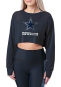 Dallas Cowboys Womens Thumbhole T-Shirt - Black