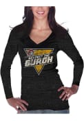 Pittsburgh Pirates Womens Black Respect the Burgh T-Shirt