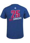 Ben Simmons Philadelphia 76ers Blue Record Holder Fashion Player Tee