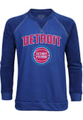 Detroit Pistons Wordmark over Primary Fashion Sweatshirt - Blue