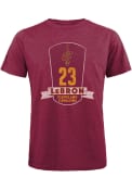 LeBron James Cleveland Cavaliers Maroon Plaque Fashion Player Tee