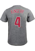 Scott Kingery Philadelphia Phillies Grey Name and Number Fashion Tee