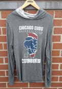 Chicago Cubs State Sport Fashion Hood - Charcoal
