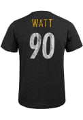 TJ Watt Pittsburgh Steelers Majestic Threads Name And Number T-Shirt - Black