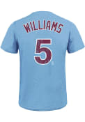 Nick Williams Philadelphia Phillies Light Blue Name and Number Fashion Tee