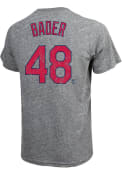 Harrison Bader St Louis Cardinals Majestic Threads Road Player T-Shirt - Grey