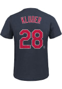 Corey Kluber Cleveland Indians Majestic Threads Triblend Name and Number T-Shirt - Navy Blue