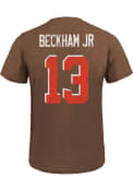 Odell Beckham Jr Cleveland Browns Majestic Threads Name And Number T-Shirt - Brown