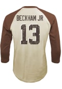 Odell Beckham Jr Cleveland Browns Majestic Threads Name And Number Long Sleeve T-Shirt - White