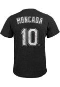 Yoan Moncada Chicago White Sox Majestic Threads Name And Number T-Shirt - Black