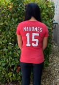 Patrick Mahomes Kansas City Chiefs Womens Majestic Threads Boyfriend T-Shirt - Red