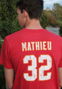 Tyrann Mathieu Kansas City Chiefs Majestic Threads Name And Number T-Shirt - Red
