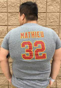 Tyrann Mathieu Kansas City Chiefs Majestic Threads Name And Number T-Shirt - Grey