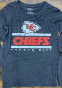 Kansas City Chiefs Womens Boyfriend Sideline T-Shirt - Black