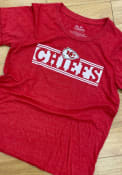 Kansas City Chiefs Womens Lines Boyfriend T-Shirt - Red