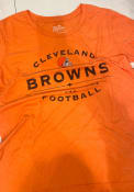 Cleveland Browns Womens Vintage Boyfriend T-Shirt - Orange