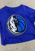 Dallas Mavericks Womens Primary Crop T-Shirt - Blue