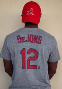 Paul DeJong St Louis Cardinals Grey Name and Number Fashion Tee