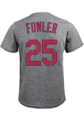 Dexter Fowler St Louis Cardinals Grey Name and Number Fashion Tee
