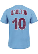 Darren Daulton Philadelphia Phillies Light Blue Name and Number Fashion Tee