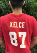 Travis Kelce Kansas City Chiefs Red Tri-Blend Fashion Player Tee