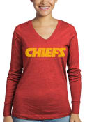 Kansas City Chiefs Womens Triblend T-Shirt - Red