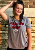 Patrick Mahomes Kansas City Chiefs Womens Majestic Threads Boyfriend T-Shirt - Grey