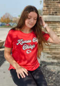 Tyrann Mathieu Kansas City Chiefs Womens Majestic Threads Boyfriend T-Shirt - Red