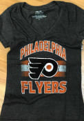 Philadelphia Flyers Womens Triblend T-Shirt - Black