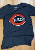 Cincinnati Reds Womens Boyfriend T-Shirt - Black