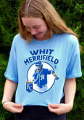 Whit Merrifield Kansas City Royals Womens Majestic Threads Icon T-Shirt - Light Blue