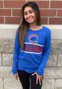Chicago Cubs Womens Boyfriend T-Shirt - Blue