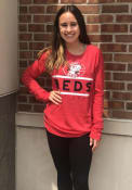 Cincinnati Reds Womens Boyfriend T-Shirt - Red