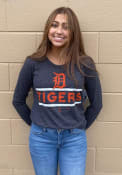 Detroit Tigers Womens Boyfriend T-Shirt - Navy Blue