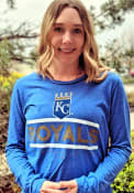 Kansas City Royals Womens Boyfriend T-Shirt - Blue