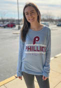 Philadelphia Phillies Womens Boyfriend T-Shirt - Light Blue