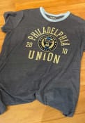 Philadelphia Union Ringer Fashion T Shirt - Navy Blue