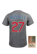 Addison Russell Chicago Cubs Grey Heather Triblend Fashion Player Tee