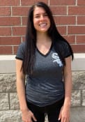 Chicago White Sox Womens Ringer T-Shirt - Black