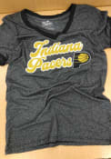 Indiana Pacers Womens Ringer T-Shirt - Navy Blue