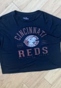 Cincinnati Reds Womens Field Goal T-Shirt - Black