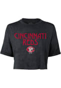 Cincinnati Reds Womens Desdemona T-Shirt - Black