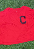 Cleveland Indians Womens Primary T-Shirt - Red