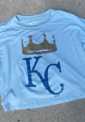 Kansas City Royals Womens Alt T-Shirt - Light Blue