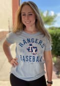 Texas Rangers Womens Field Goal T-Shirt - Light Blue