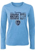 Sporting Kansas City Womens Boyfriend T-Shirt - Light Blue