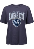 Sporting Kansas City Womens Burple T-Shirt - Navy Blue