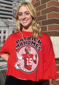 Patrick Mahomes Kansas City Chiefs Womens Majestic Threads Player T-Shirt - Red